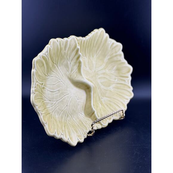 Woodfield Golden Fawn Two-Part Relish Dish by Steubenville - Picture 2 of 7